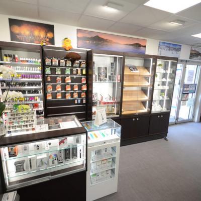 Mobilier e-cigarettes, cigares - Agencement Meythet 74