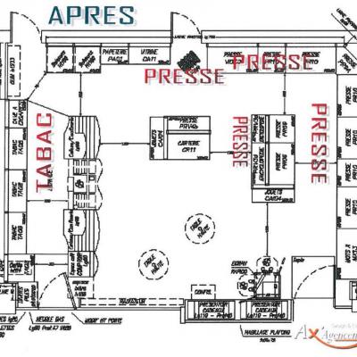 Plan après modernisation - Agencement Le France Annecy 74