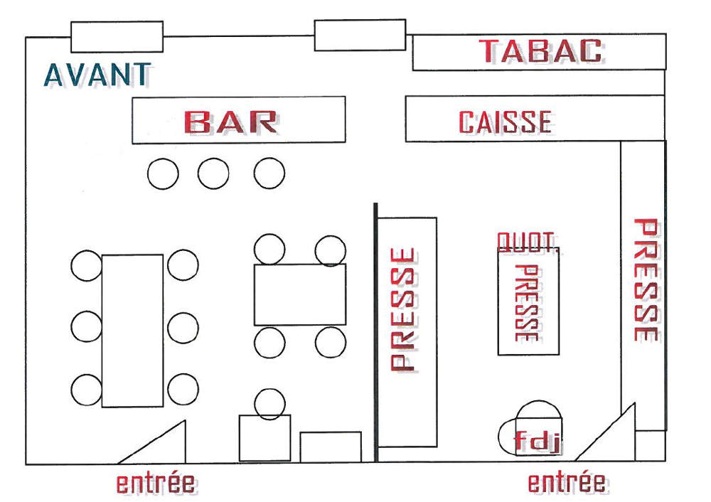 Plan avant modernisation - Agencement Le France Annecy 74